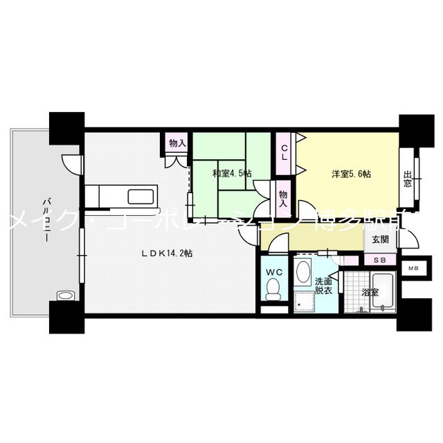 第9ケイコーマンション駅南 間取り