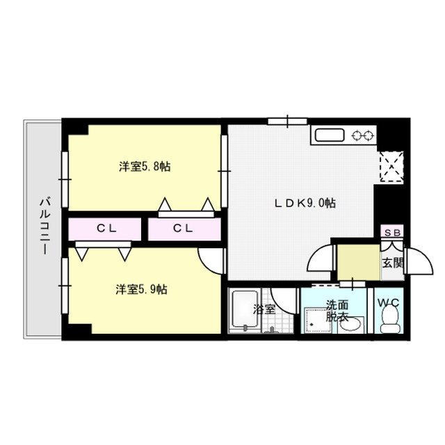 アトラスアルファーノ箱崎 間取り