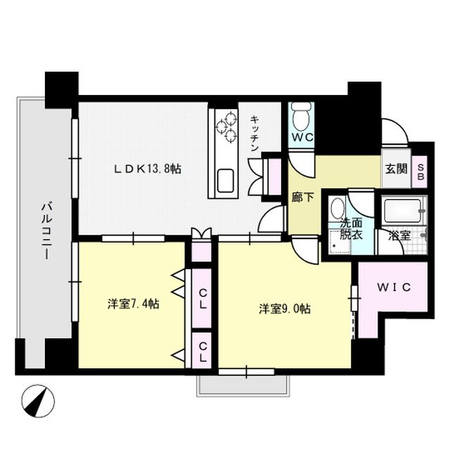 レジデンツァ大橋 間取り