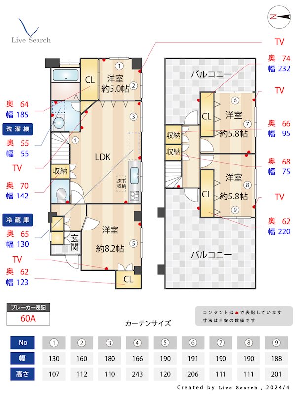 Uビル 201号室 間取り