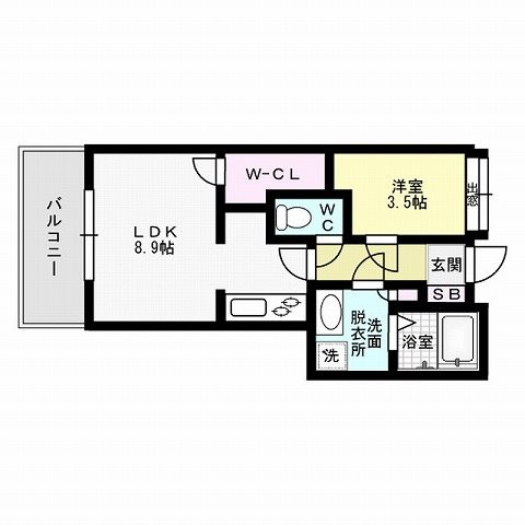 パークアクシス博多美野島 間取り