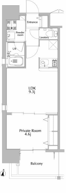 エンクレスト六本松Ⅲ 間取り