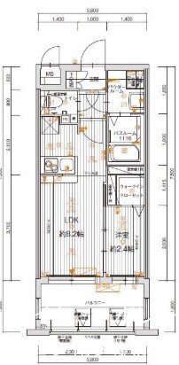 グランフォーレ博多駅東プレミア 間取り