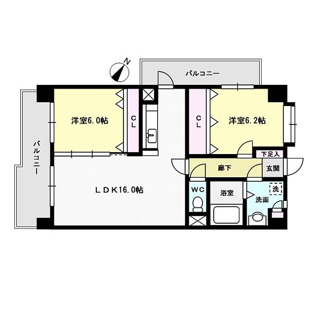サンライトキャッスル 間取り図