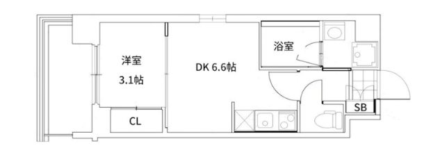 ニューガイアリルーム原通りNo68 間取り