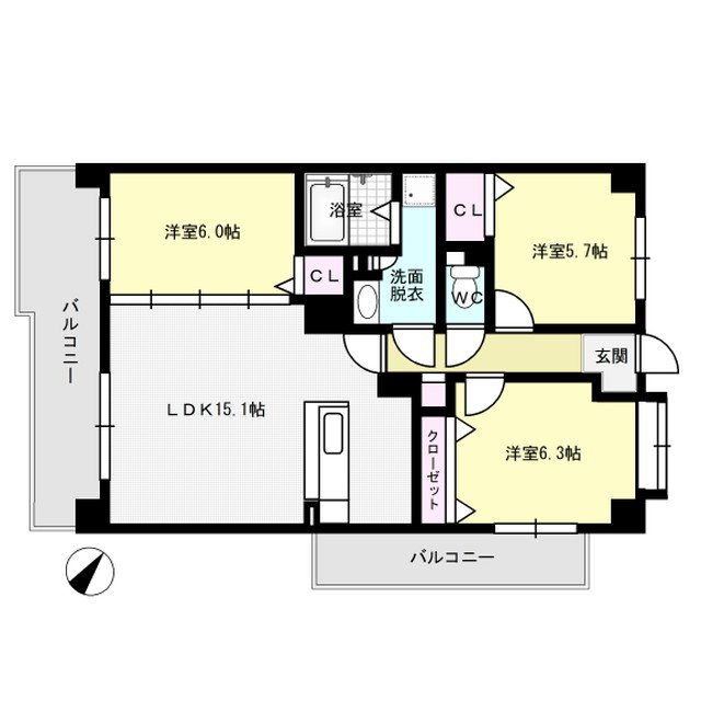 間取り サンライトキャッスル 間取り図