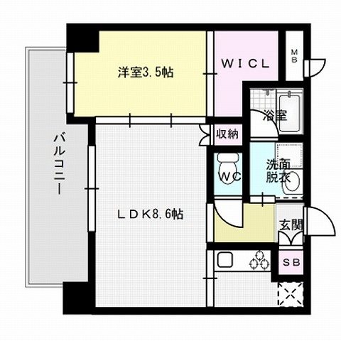 ヴィラ博丈下川端 間取り