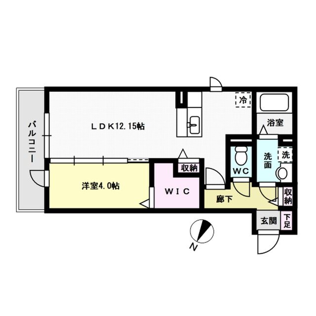 D-room大野城B棟 202号室 間取り
