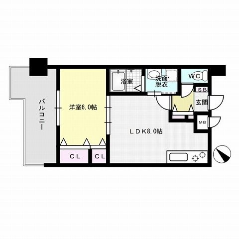 レジディア博多Ⅱ 間取り