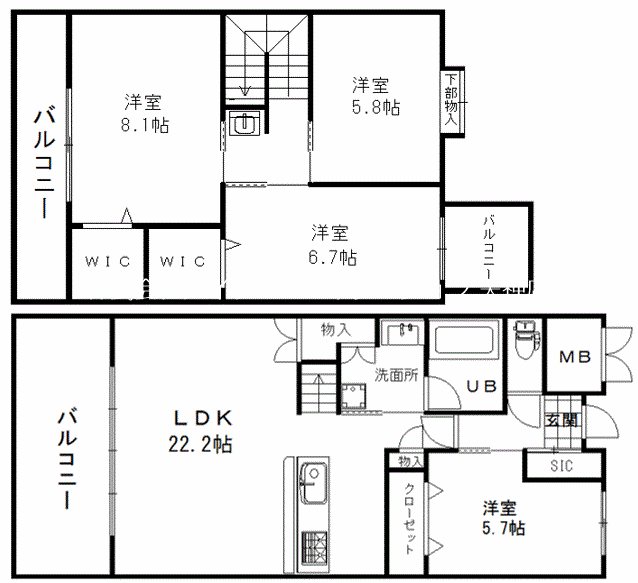 ラ・コリーヌ平尾参道 間取り