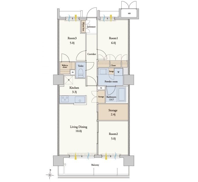 RJRプレシア高取 間取り