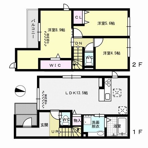 D-room賀茂　弐番館 間取り