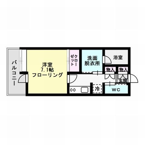 MCビル 401号室 間取り