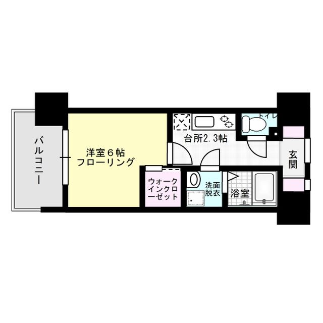 コモテリア渡辺通 間取り