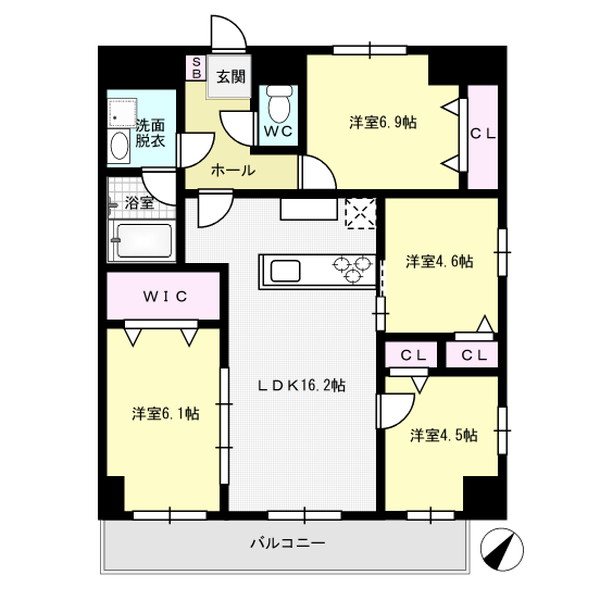 Prendre平尾駅前 間取り