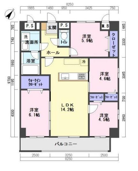 Prendre平尾駅前 間取り