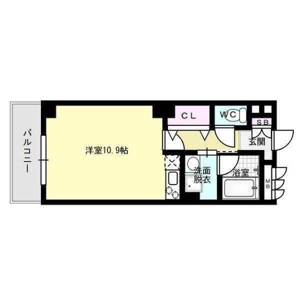 アシュラン アパルト Ⅰ 102号室 間取り