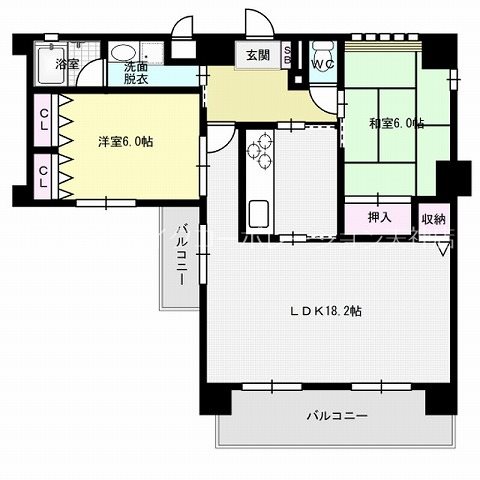 ハイライズ鳥飼 間取り