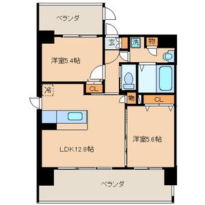 クリムゾン吉塚  間取り図