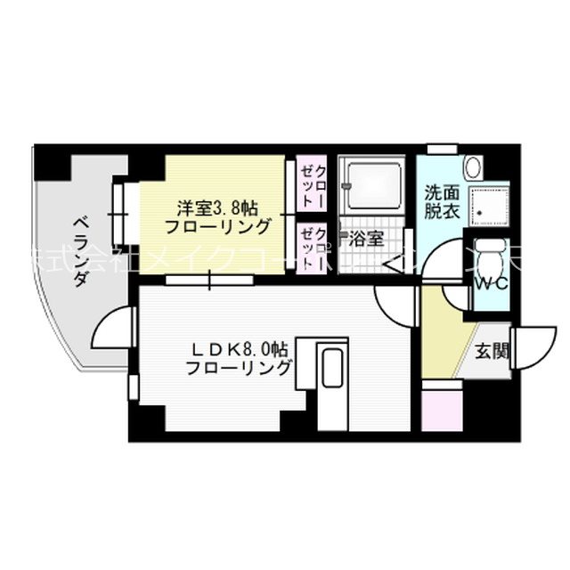 ラ・セーヌ高宮 間取り図