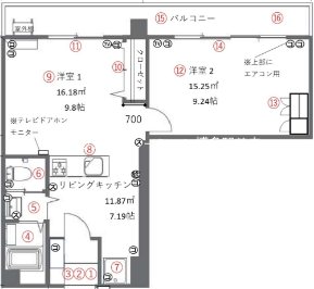 駅南第1ケイコービル 間取り