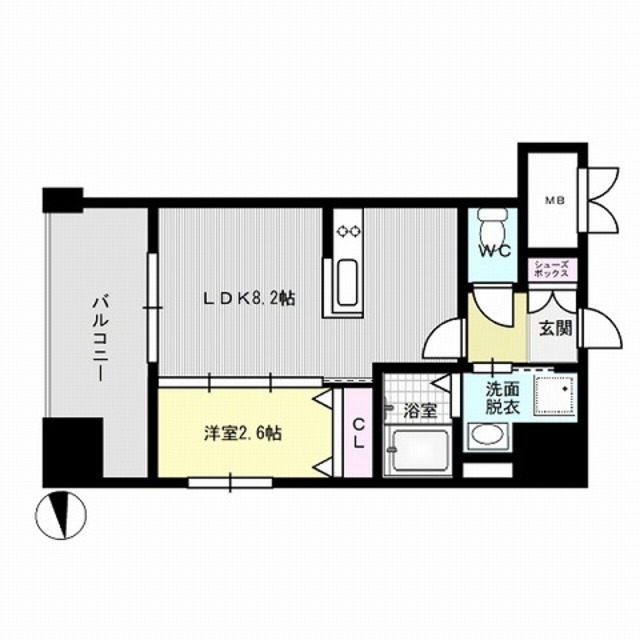 アルティザ博多駅前 間取り