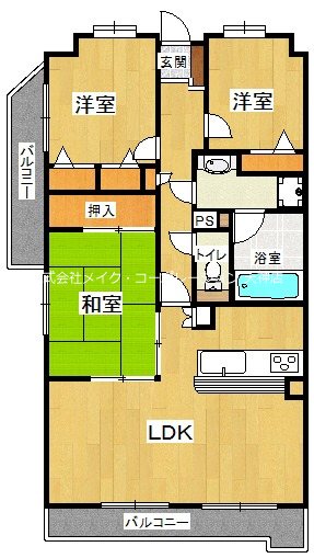 トーカンマンション六本松 間取り