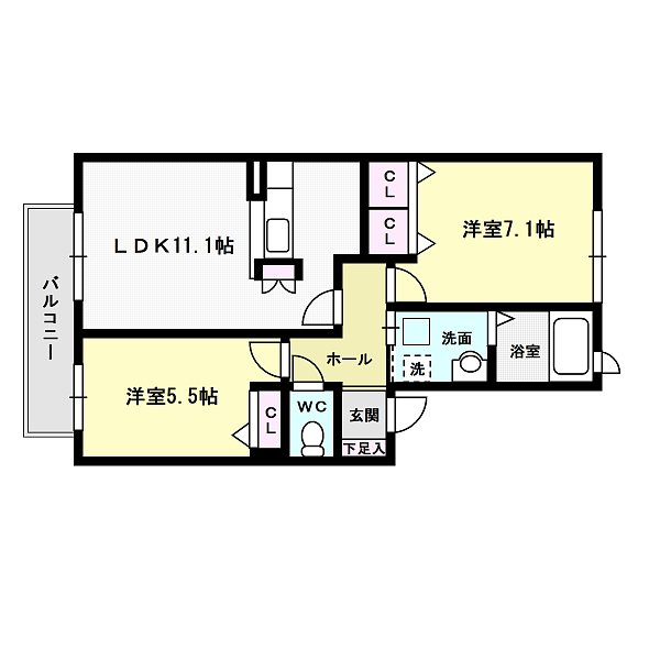 プレミールドソレイユ 間取り図