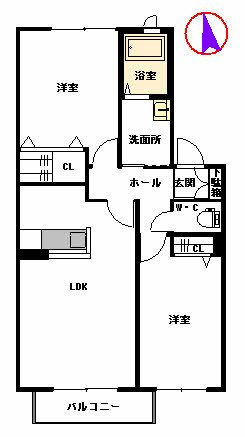 プレミールドソレイユ 202号室 間取り