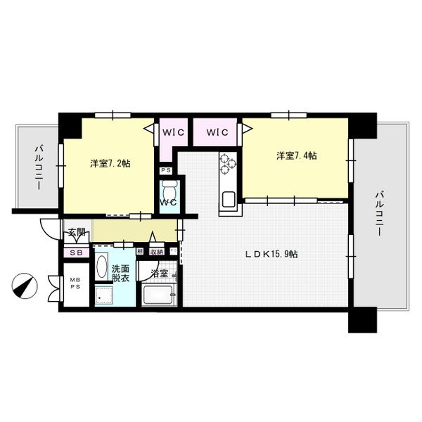 プランドール赤坂 501号室 間取り