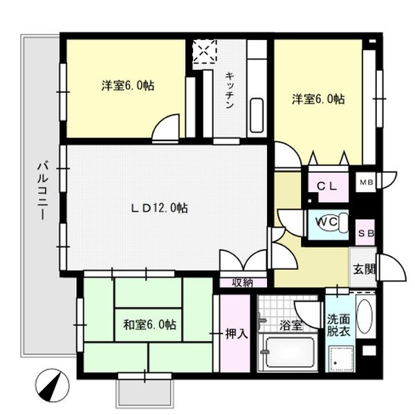 Amix・K 503号室 間取り