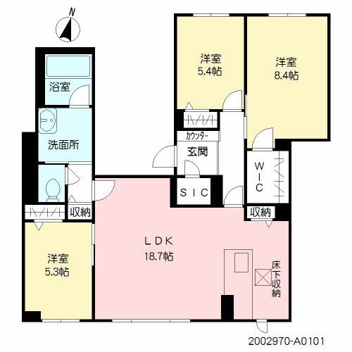 サンルミナスⅢ  間取り