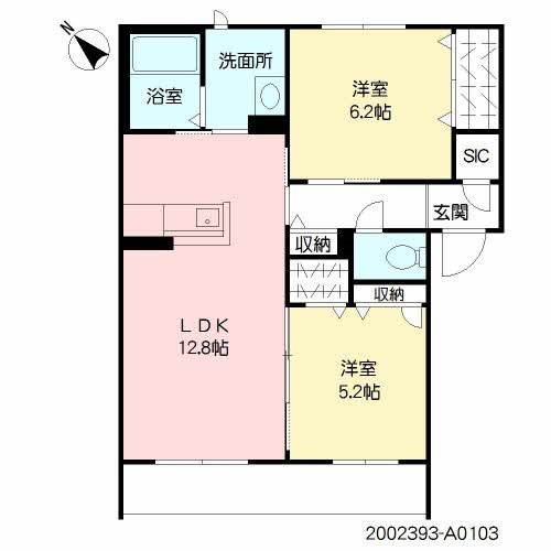 メゾンボヌール大利 103号室 間取り