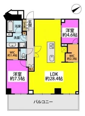 ザ・パークハウス福岡タワーズEAST 間取り