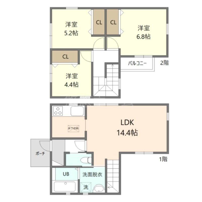 ベルメゾン姪の浜 間取り