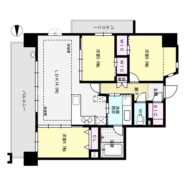 オープンレジデンシア高宮ヒルズ 間取り