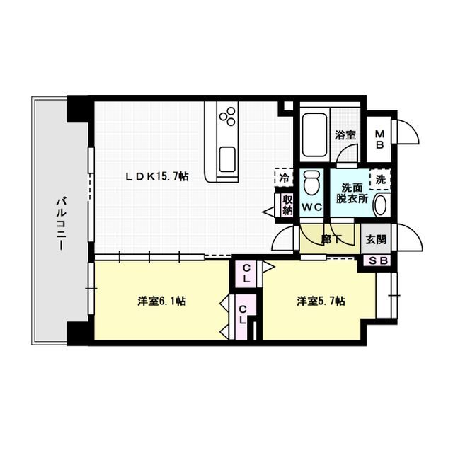 ラフレシーサ博多駅南Ⅳ 間取り