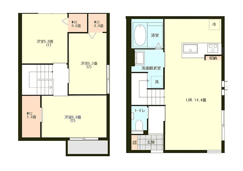 南区中尾アパート 間取り