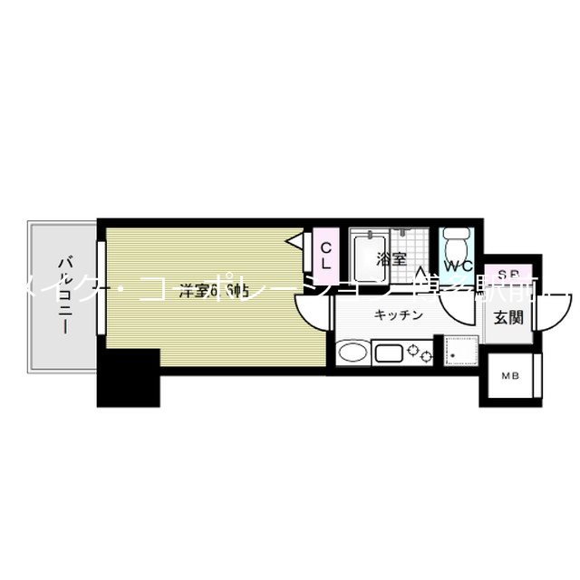 エステムコート博多祇園ツインタワーファーストステージ 間取り