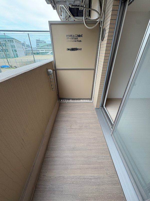 エステムコート博多祇園ツインタワーファーストステージ ベランダ