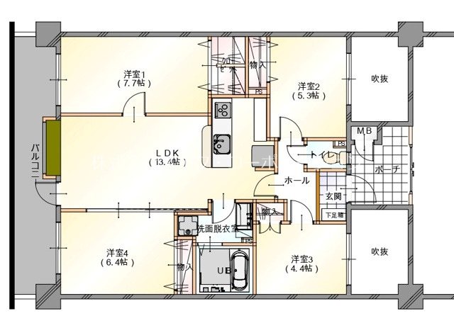 テングッド高取 間取り