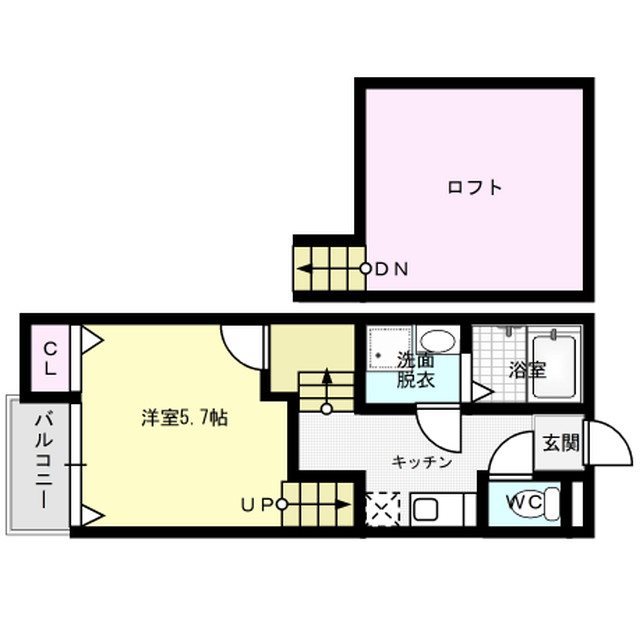 クレオ博多南弐番館 間取り