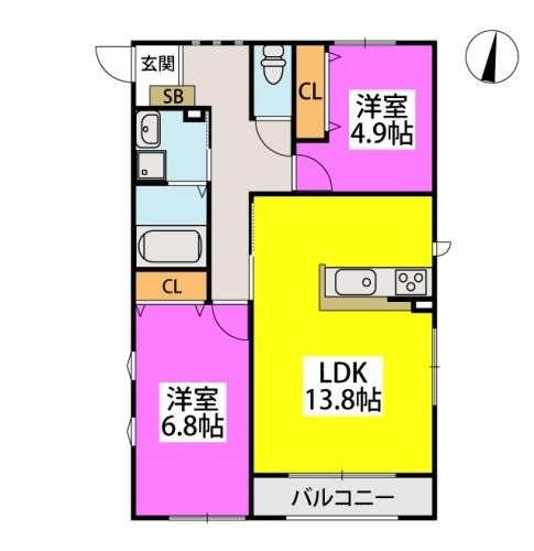 VegaLight別府 間取り