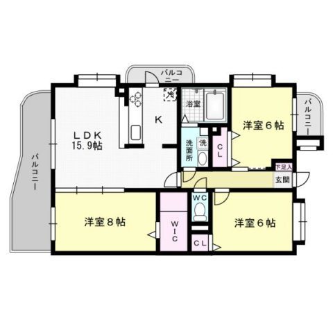 ガーデンコート七隈 間取り