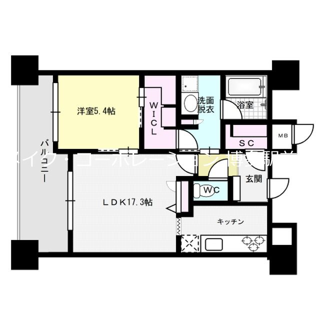 エンクレスト博多EAST PARK 間取り