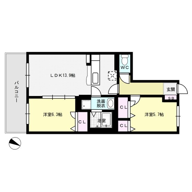 ウィンズ乙金 間取り図