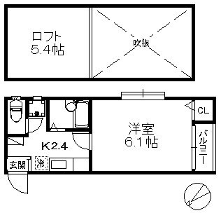 ポラリス愛宕Ⅱ 間取り