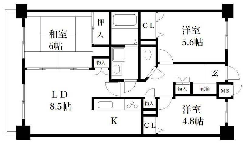アミティエ博多駅南 間取り