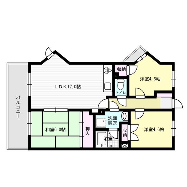 三愛シティライフ春日 間取り図