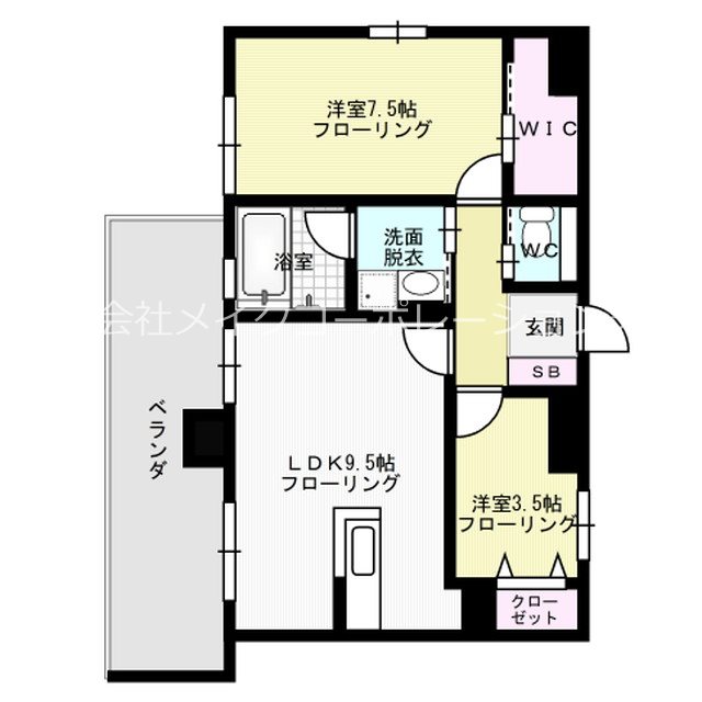 モダンパラッツォ天神南リーフ 間取り